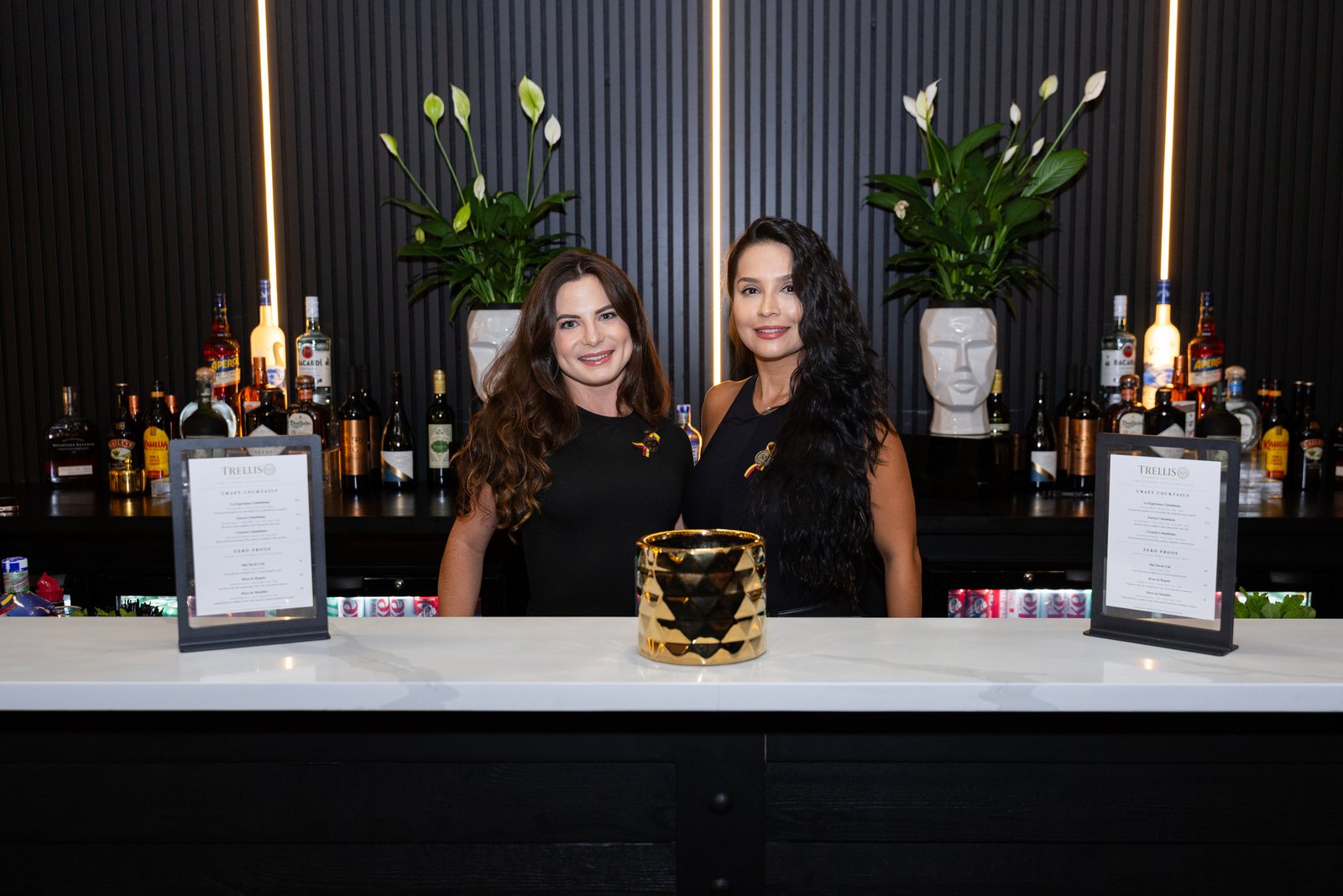 The bar team serving guests at Trellis 925