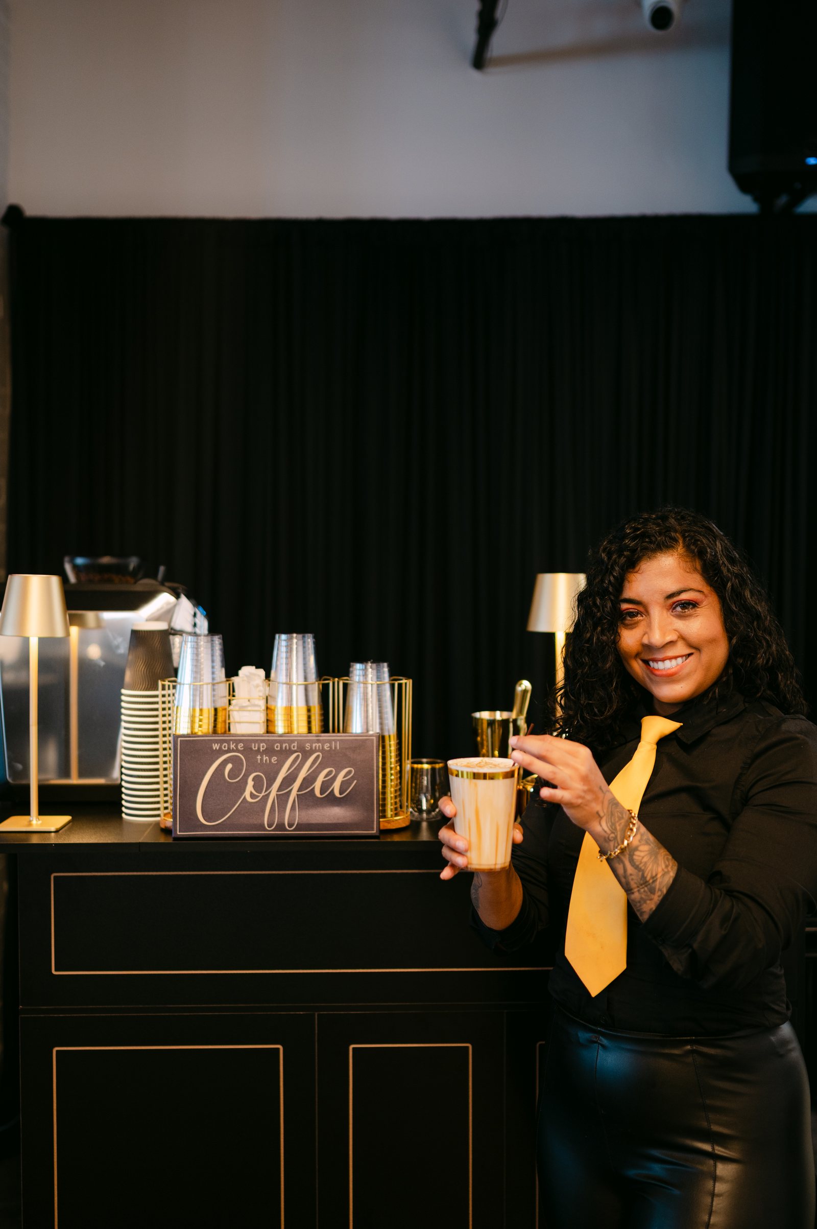 Coffee service at a corporate event at Trellis 925