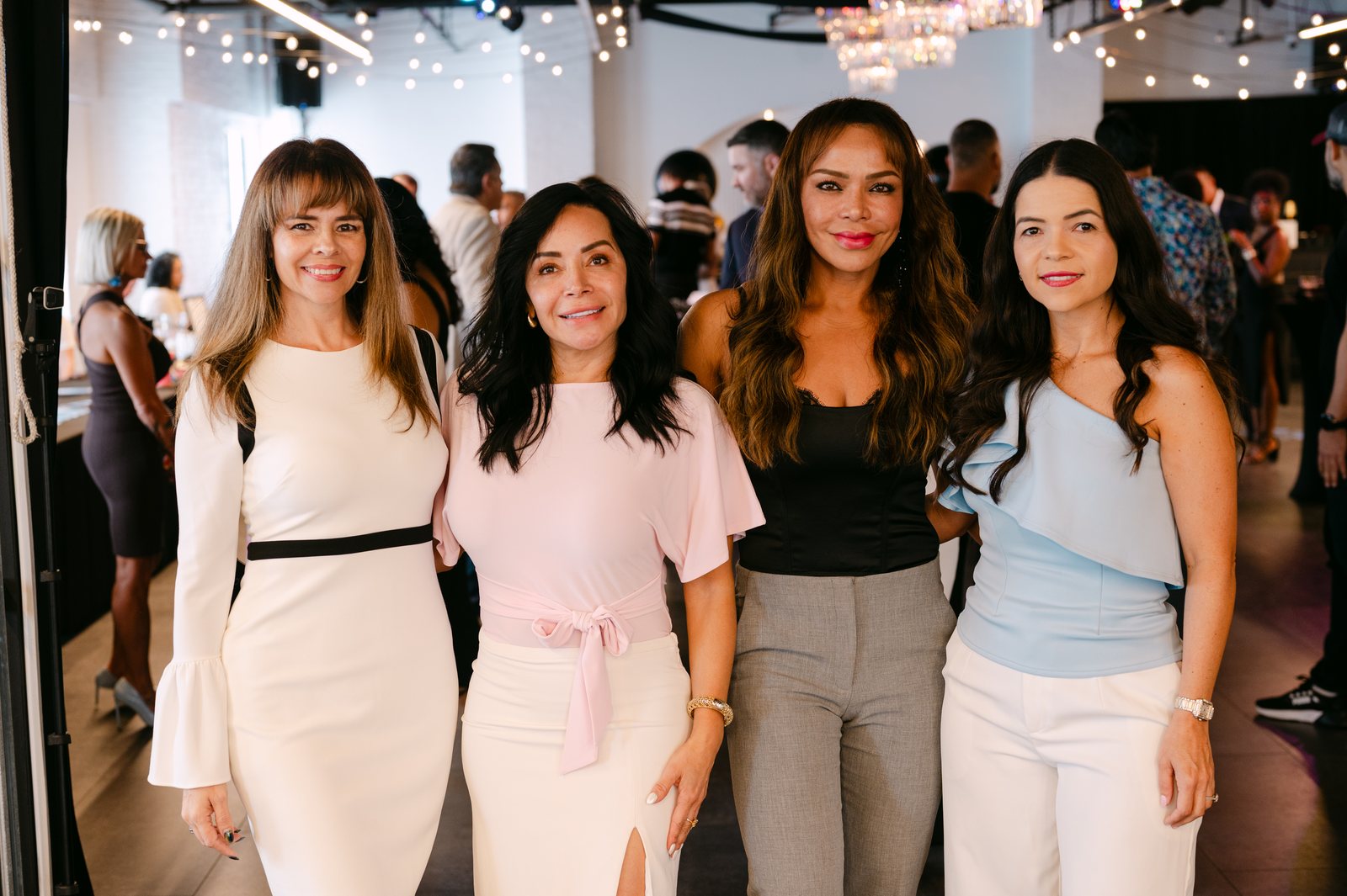 Attendees at a corporate networking event at Trellis 925