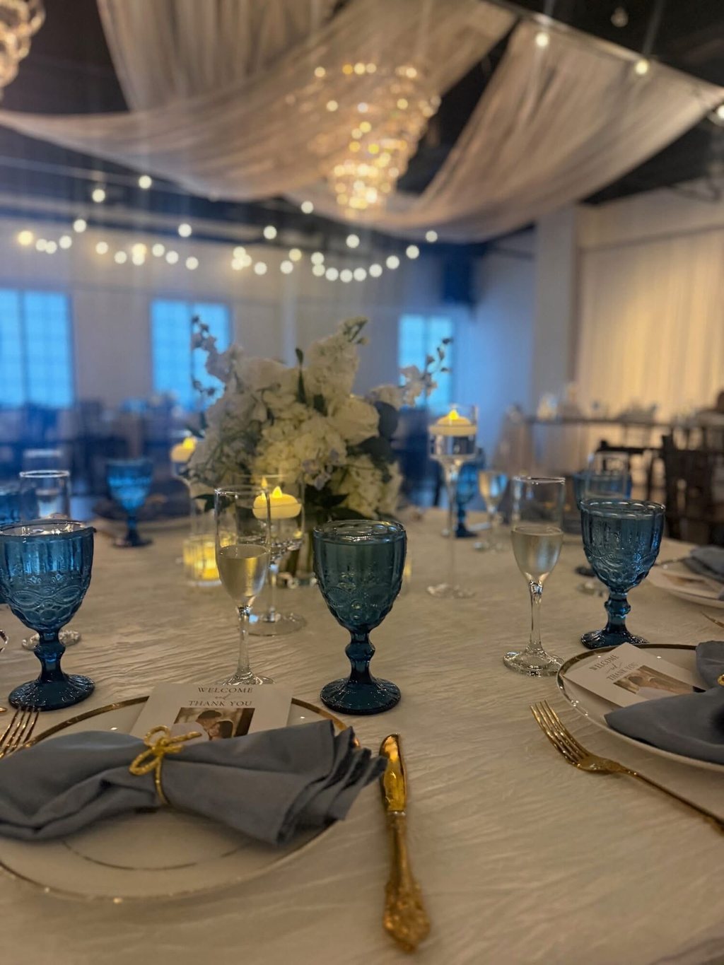 A styled place setting at Trellis 925